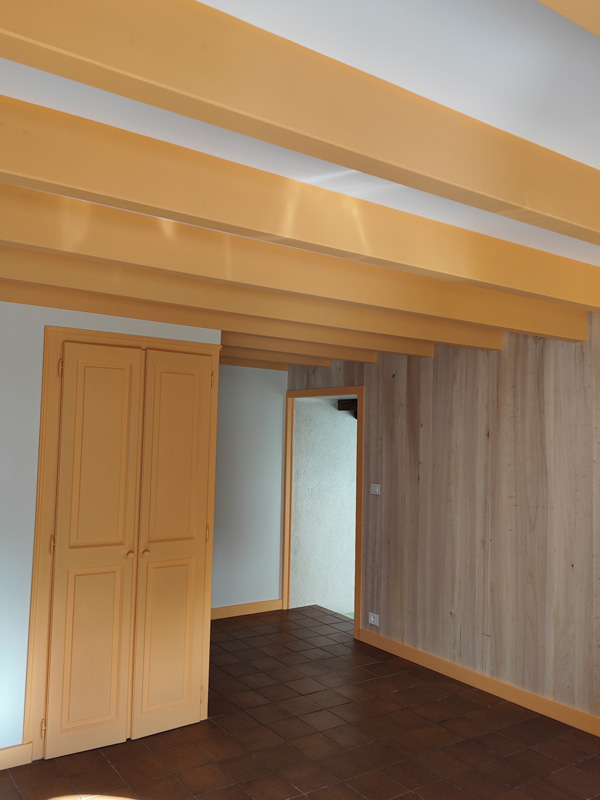 Chantier après peinture